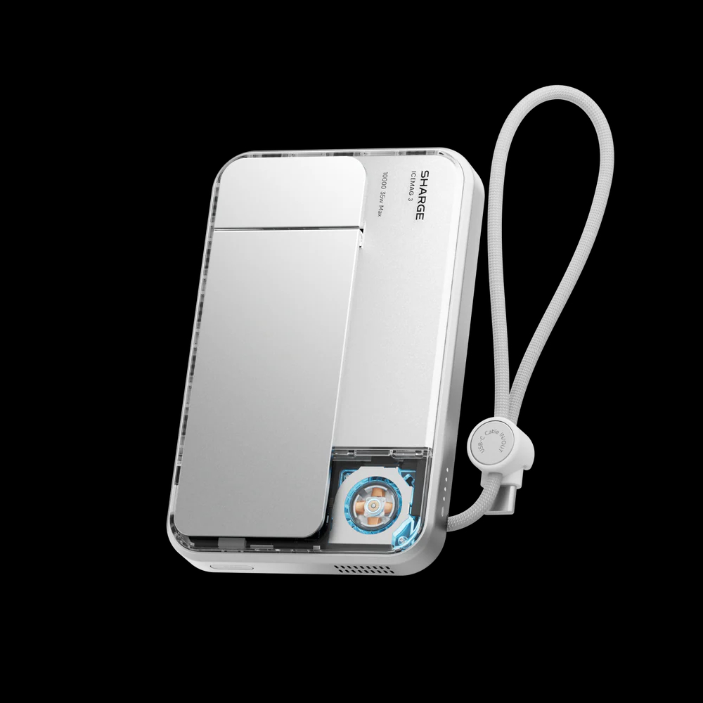 【3C安全認證】SHARGE ICEMAG 3｜Qi2.2 無線磁吸行動電源 10000mAh｜高效冷卻與25W快速充電