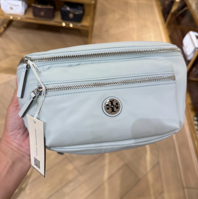 LYS02089 Tory Burch Ella超輕身尼龍腰包 Light grey
