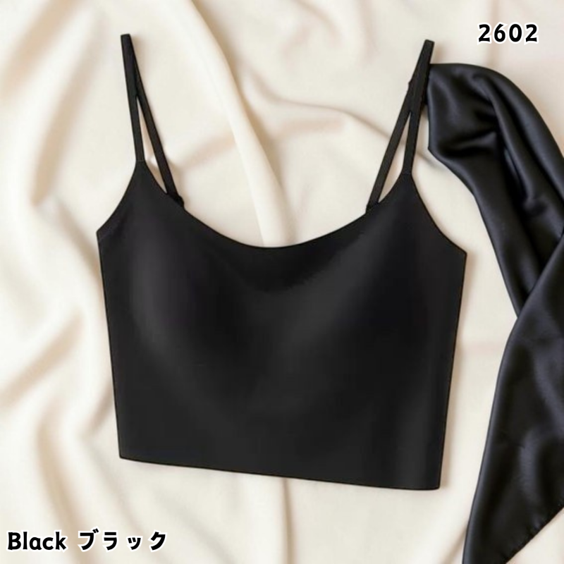 HKCG0415-006 隱形透氣涼感Bra Top Black-2602 (A6) (Size:M~XL)