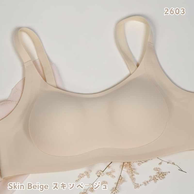 HKCG0415-011 果凍提升透氣無痕Bra Top Skin Beige-2603 (A11) (Size:S~XL)