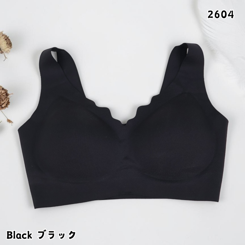 HKCG0415-016 無痕裸感BRA TOP Black-2604 (A16) Free Size