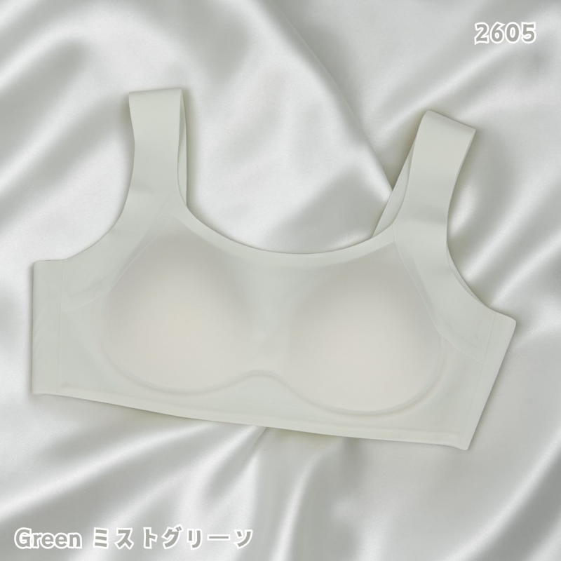 HKCG0415-017 裸感無痕果凍BRA TOP Green-2605 (A17) (Size:M~XL)