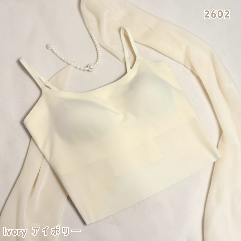 HKCG0415-007 隱形透氣涼感Bra Top Ivory-2602 (A7) (Size:M~XL)