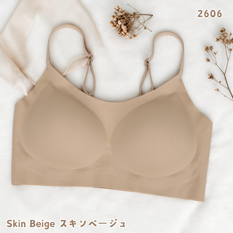 HKCG0415-022 透氣無痕裸感BRA TOP Skin Beige-2606 (A22) Free Size