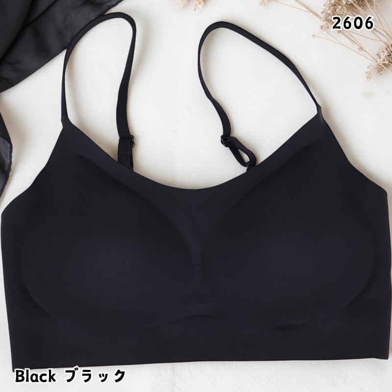 HKCG0415-023 透氣無痕裸感BRA TOP Black-2606 (A23) Free Size