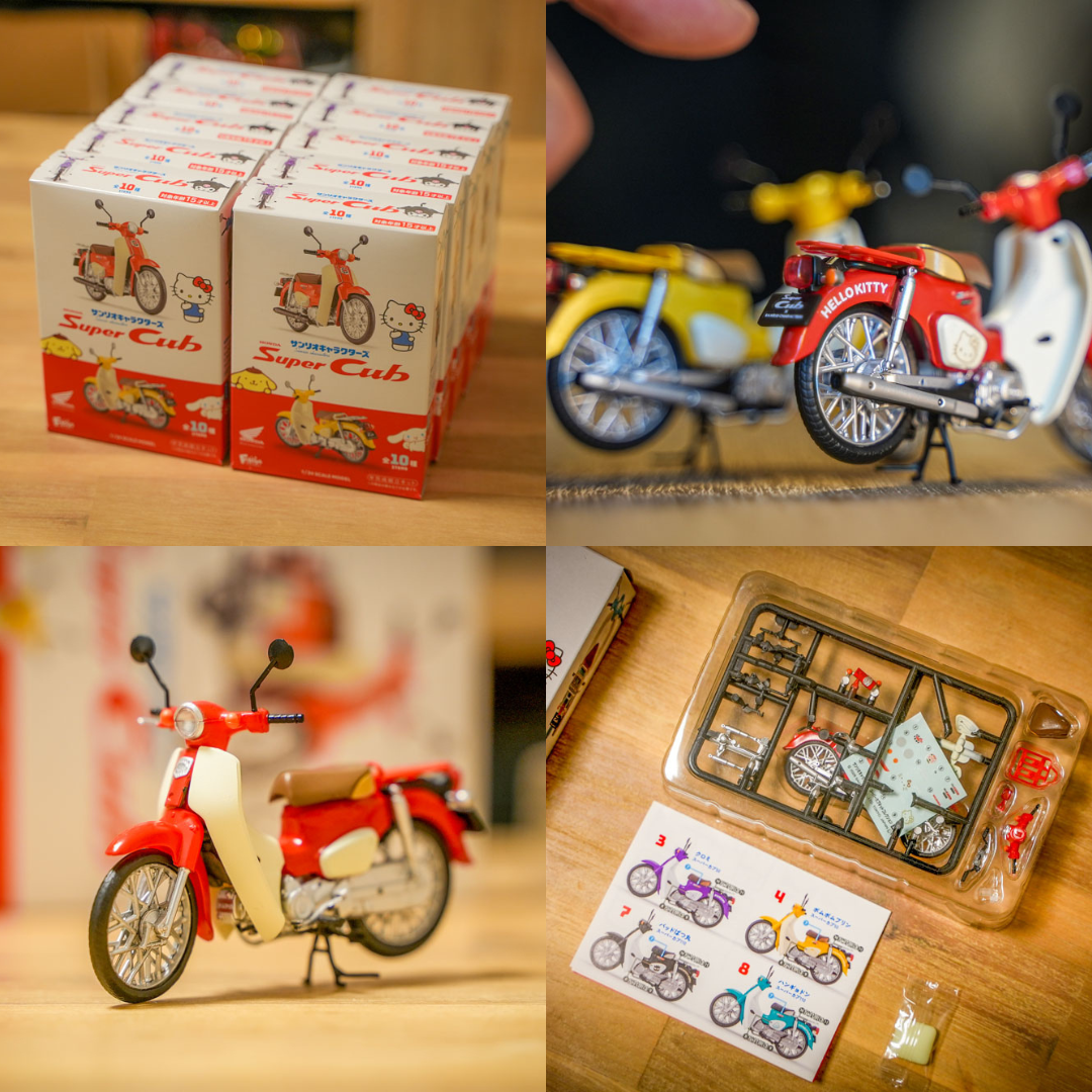 #現貨 🇯🇵日本 三麗鷗 × HONDA Super Cub 摩托車模型 盲盒