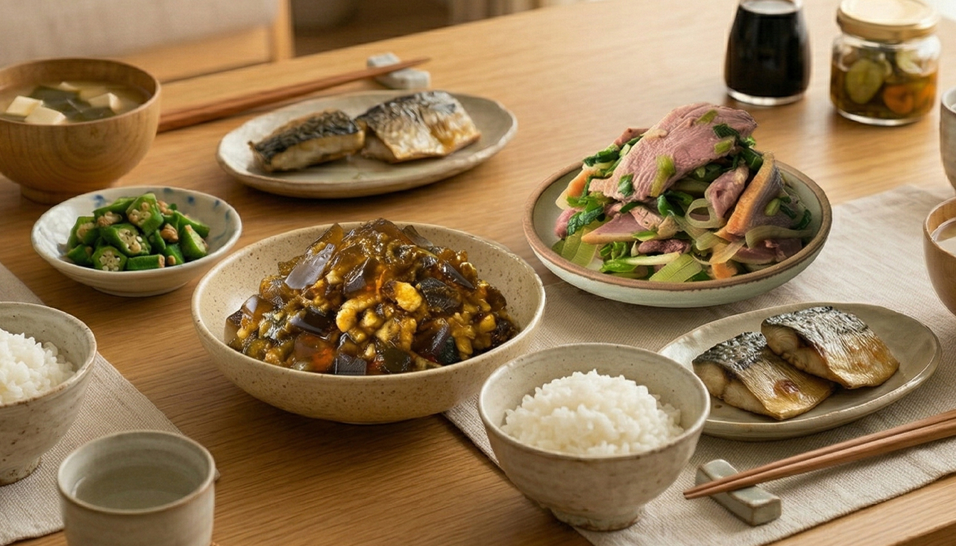 質感陶瓷盤盛裝開燻蒜苗鴨與蒜香皮蛋-居家深夜食堂