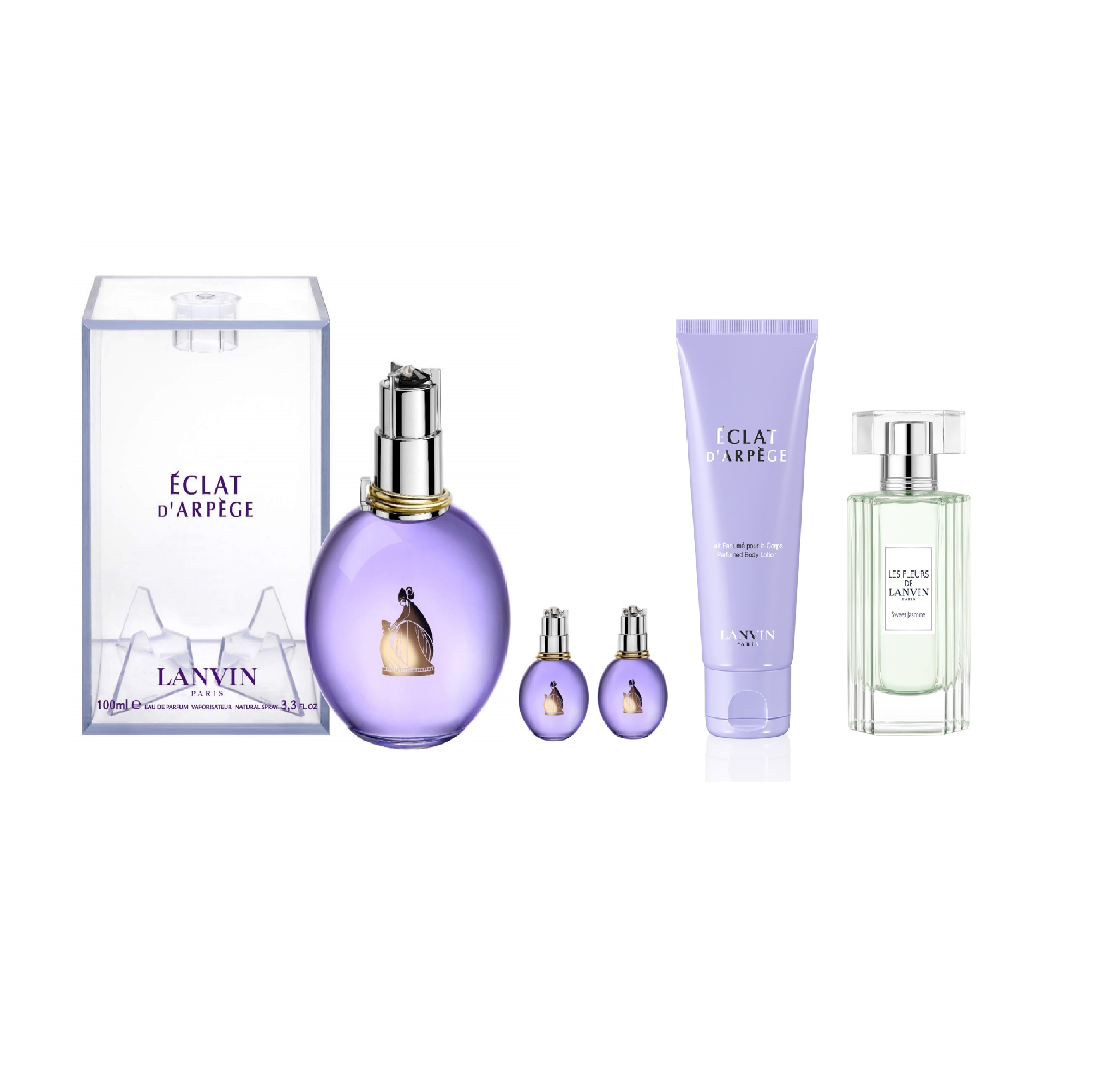 【鋒恩香水】Lanvin浪凡 光韻噴式淡香精100ml(贈花語系列50ml+品牌小香4.5ml x2+身體乳100ml)