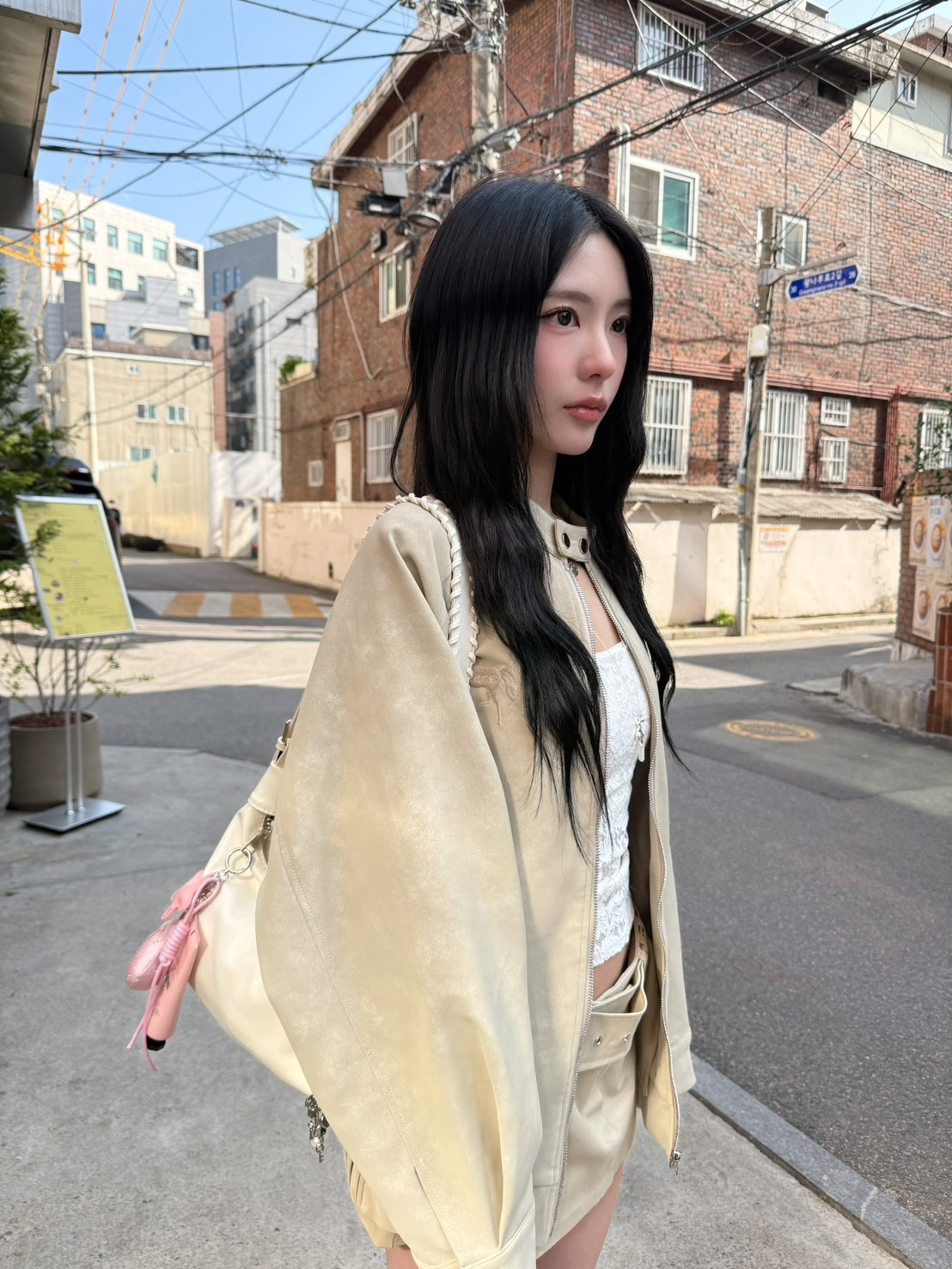 9.amez project Perry logo jacket 柏瑞小馬刺繡夾克(khaki)