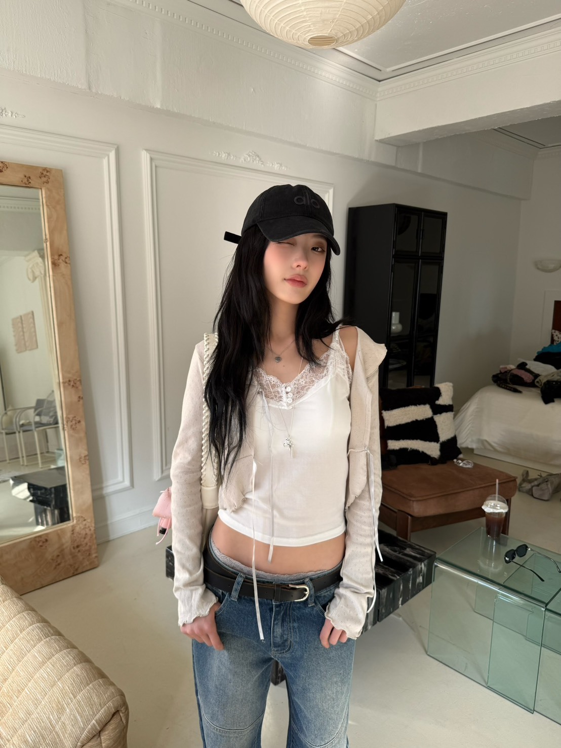 A01 本期推薦!under lover♡ 綁帶罩衫