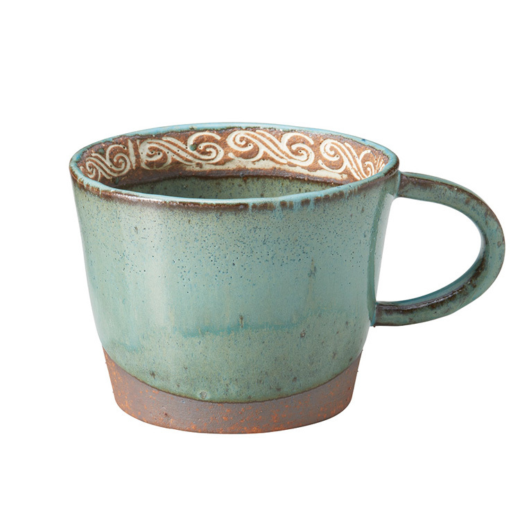 Ricamo如意浮紋馬克杯(360ML)｜美濃燒