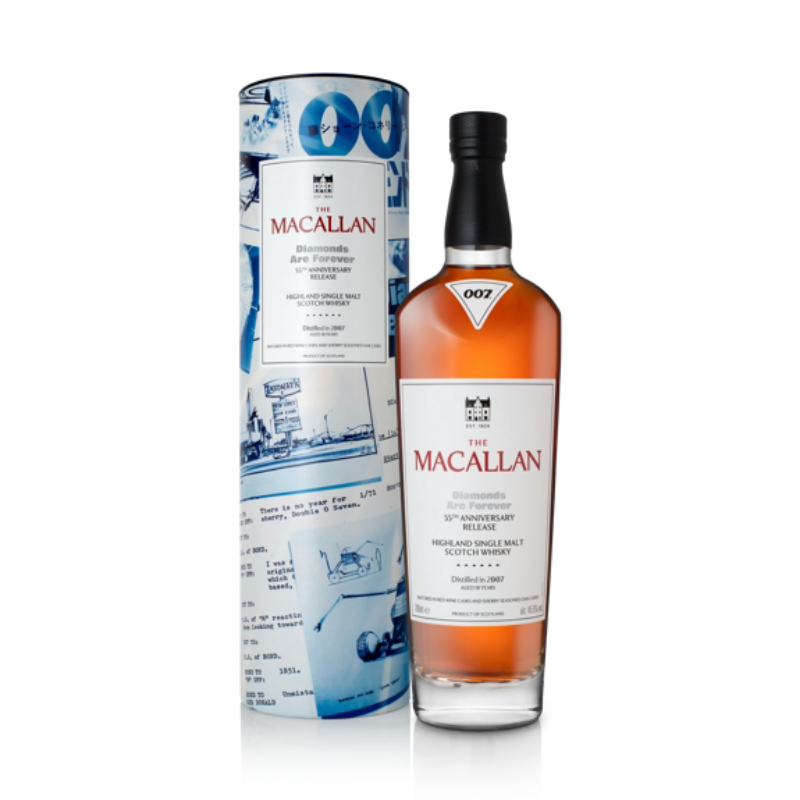 The Macallan James Bond 55th Anniversary Diamonds are Forever 麥卡倫 詹姆士龐德金剛鑽 55 週年版 威士忌700 mL[PRO0677]