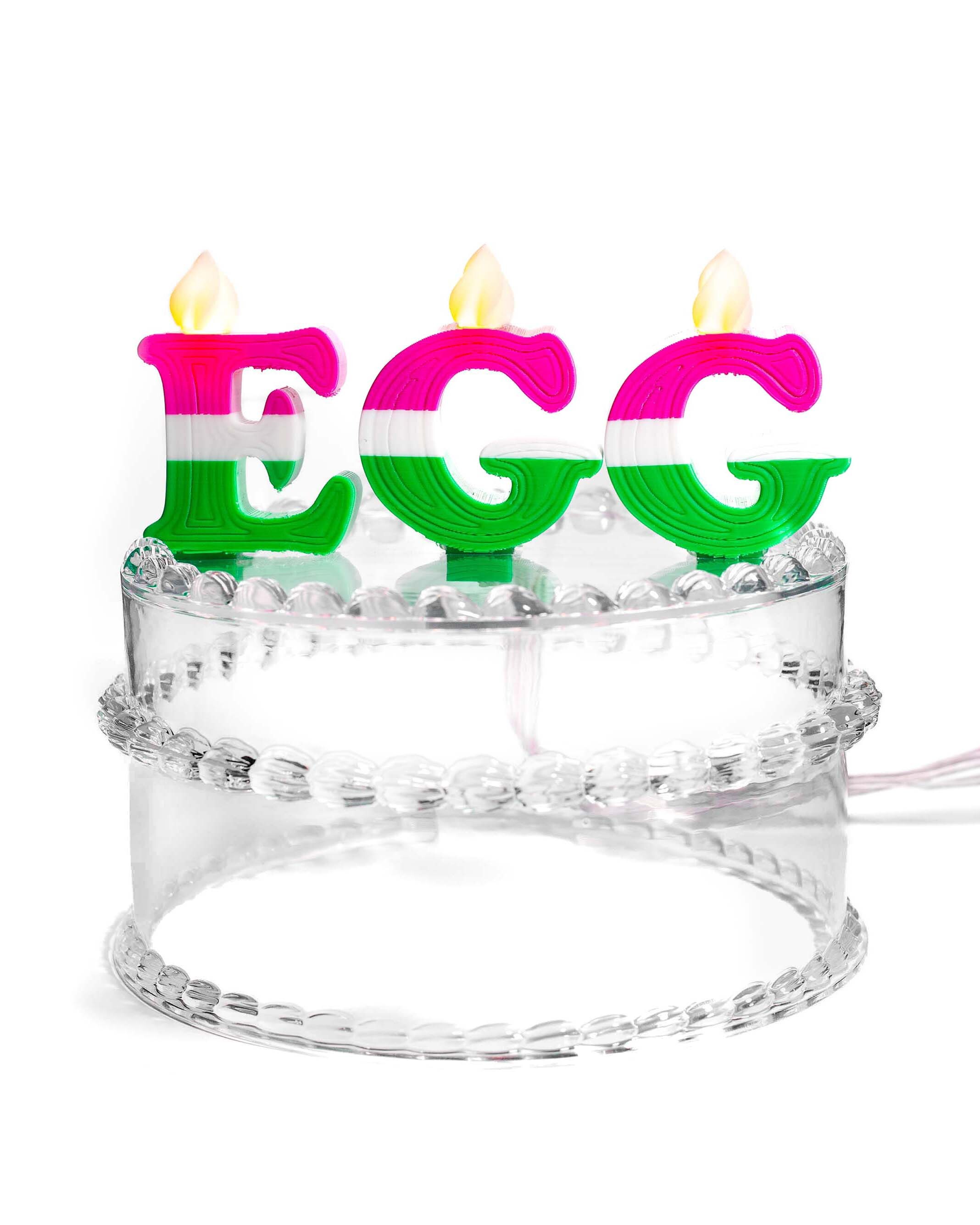 RECOVERY X eggtall 透明蛋糕燈