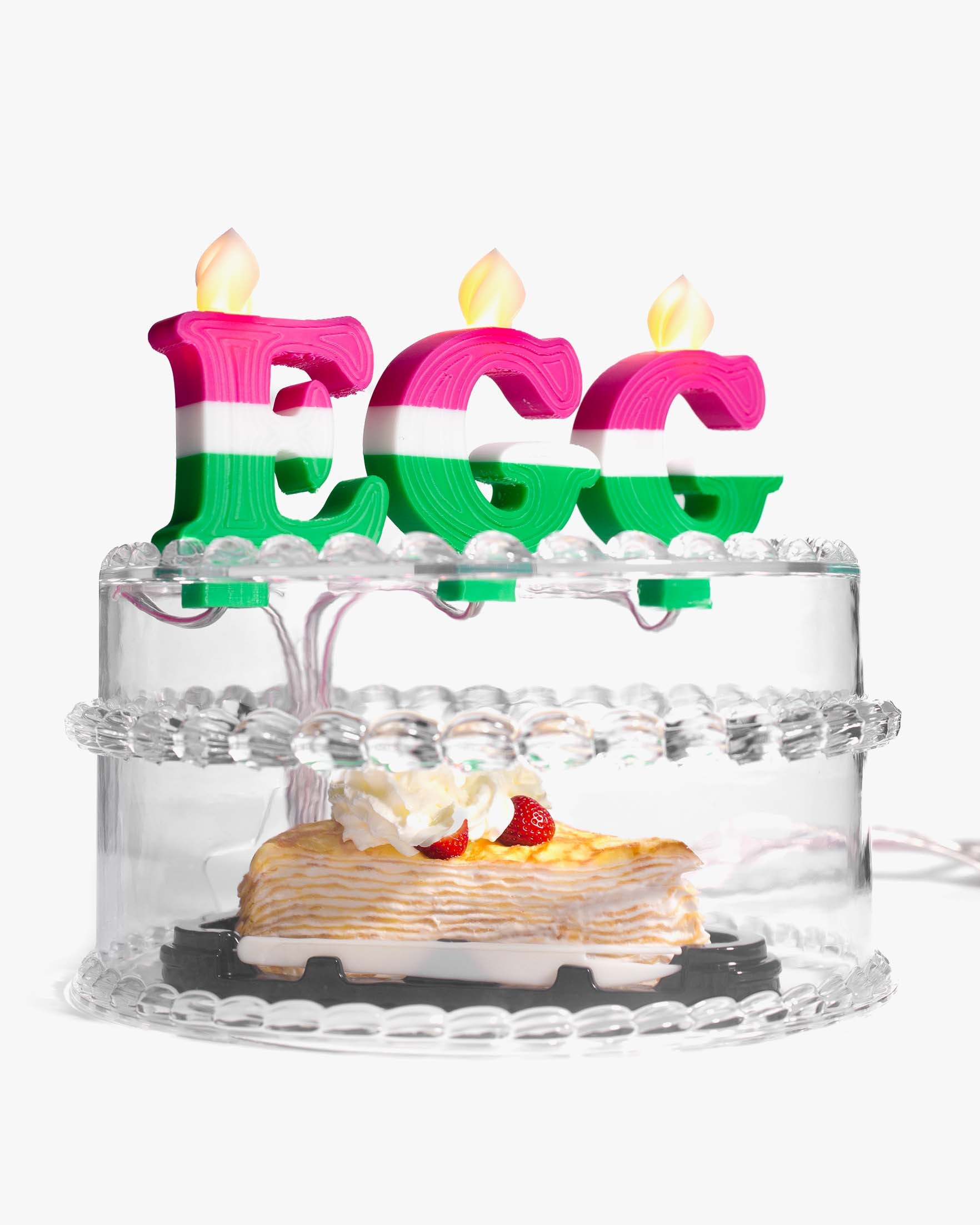 RECOVERY X eggtall 透明蛋糕燈