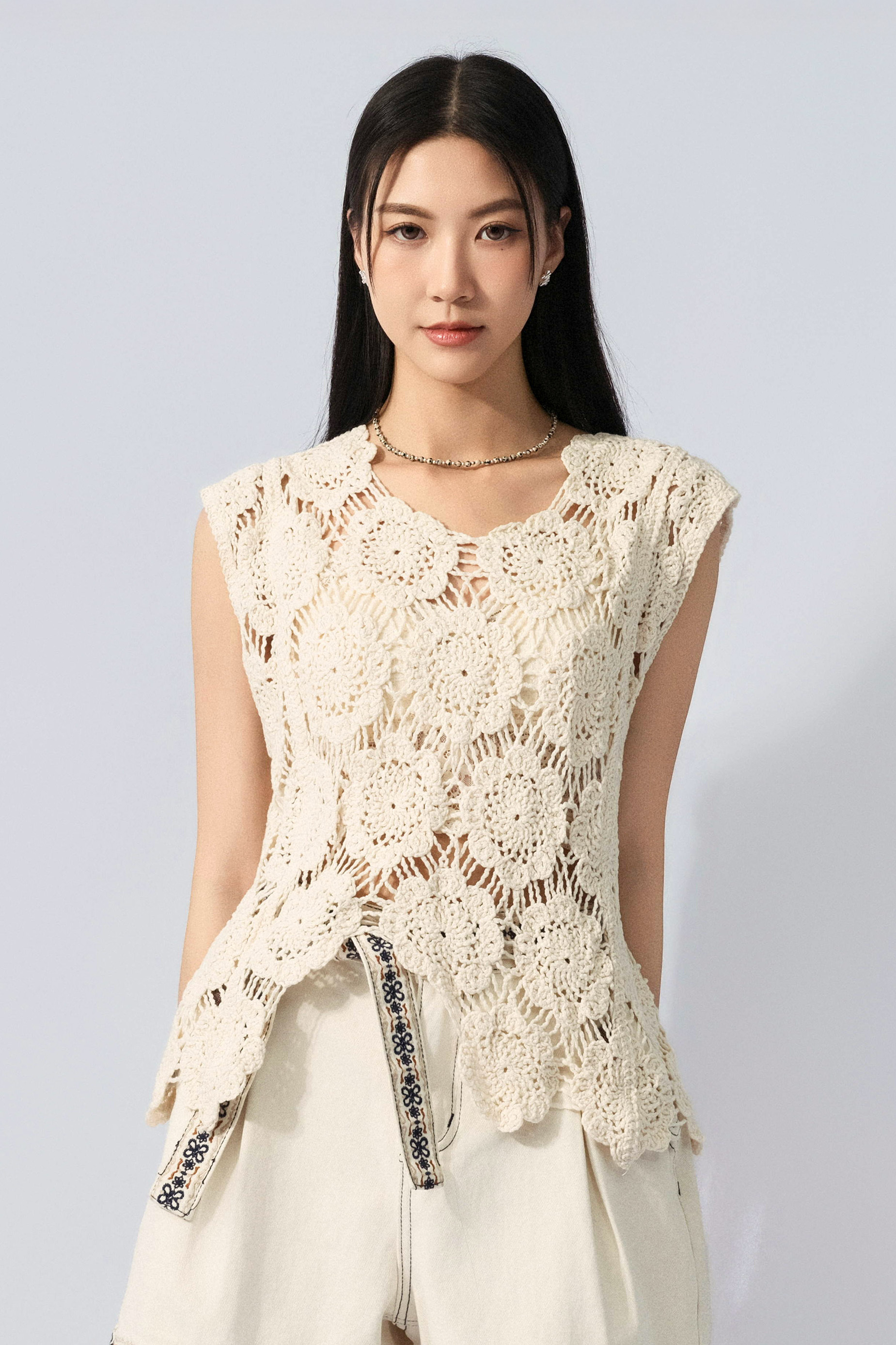 不規則腳鈎花背心（預購產品）