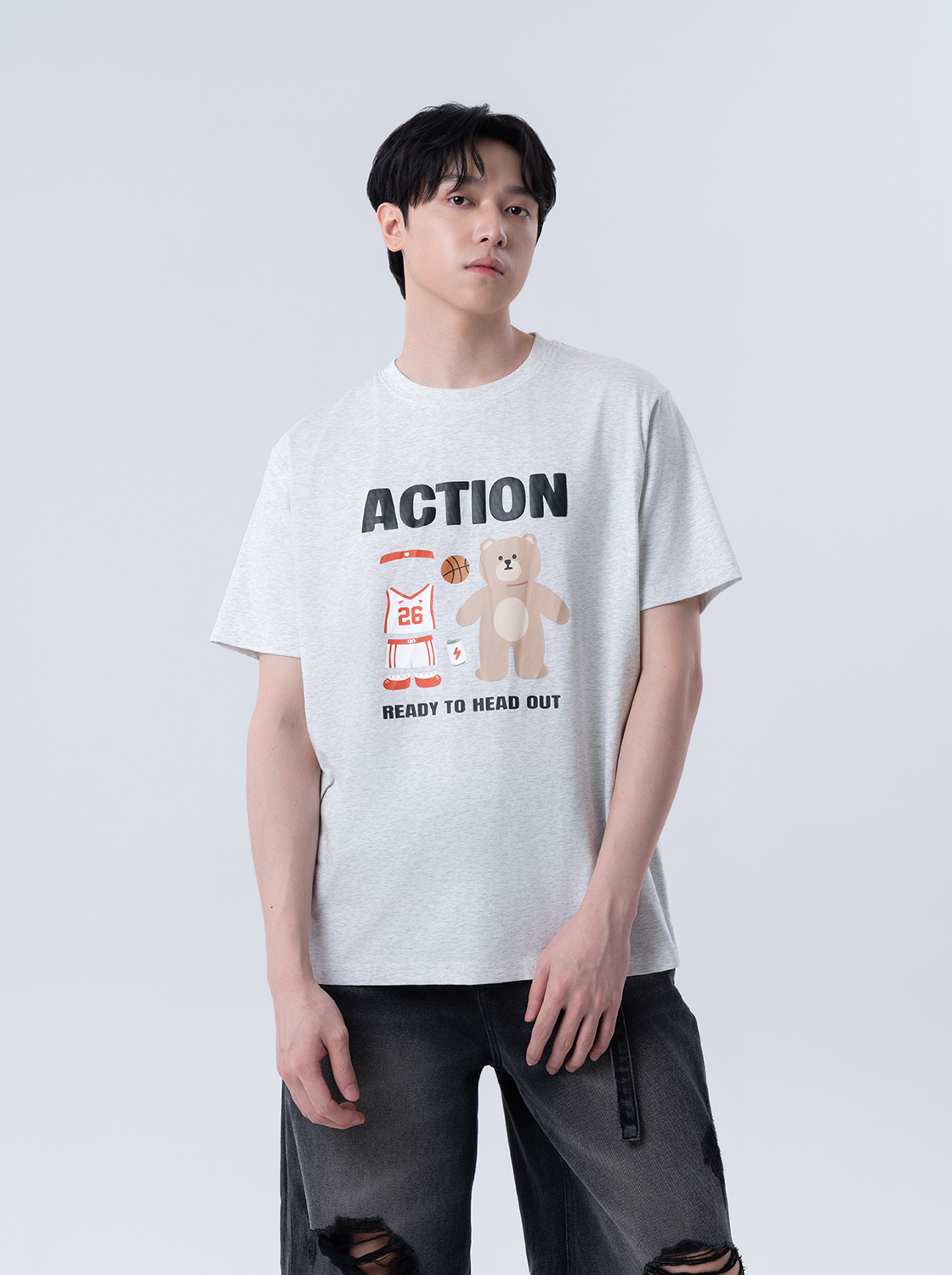 熊熊運動印花發泡TEE