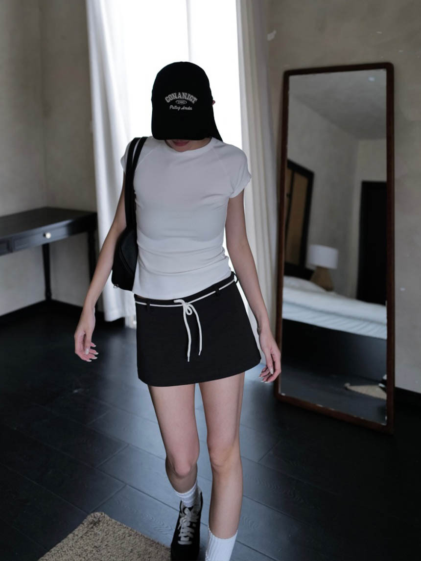 外棉繩棉質短裙*2色