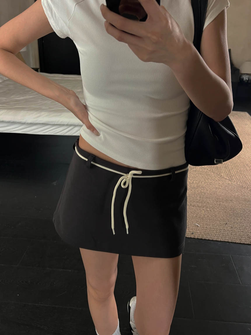 外棉繩棉質短裙*2色