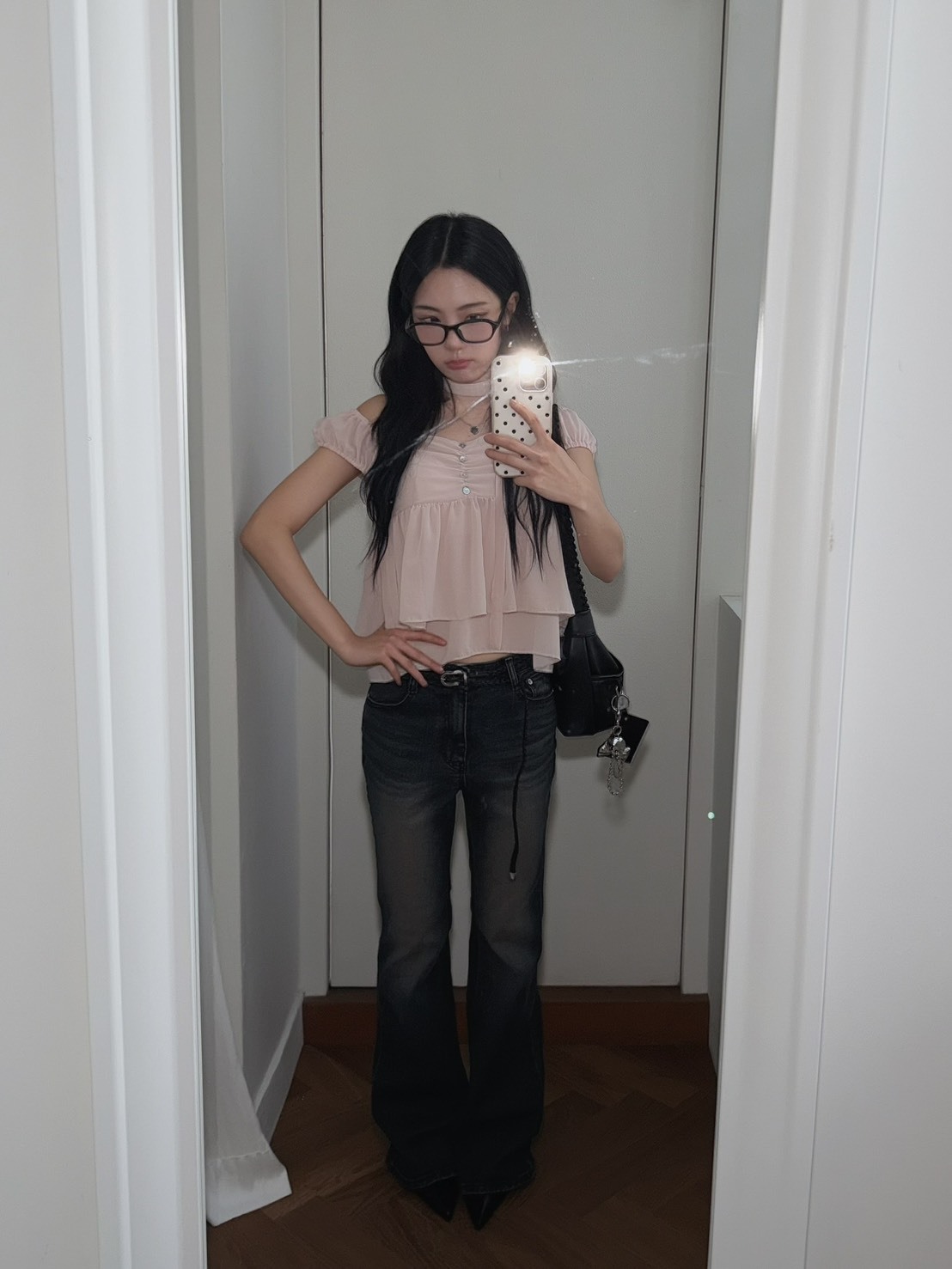 A05 99 love雪紡紗上衣