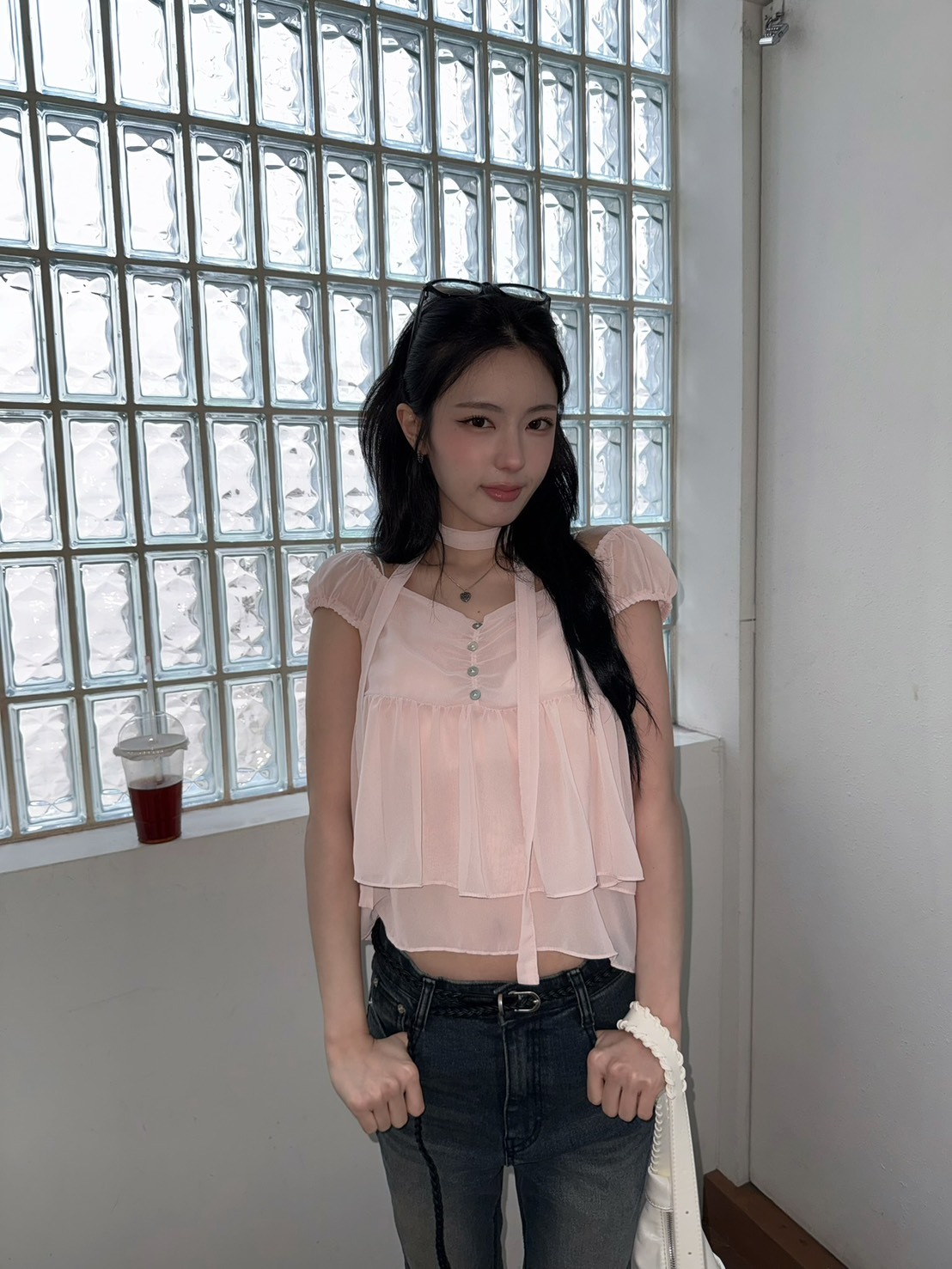 A05 99 love雪紡紗上衣