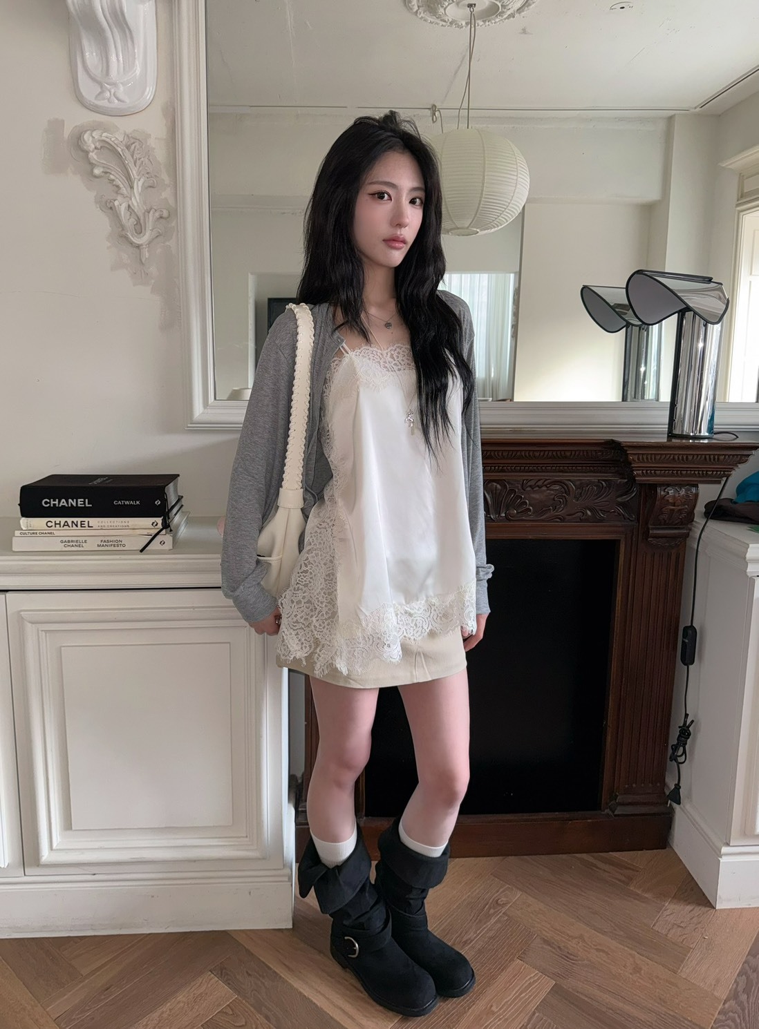 A07 本期推薦!布里克巷 緞面蕾絲ops