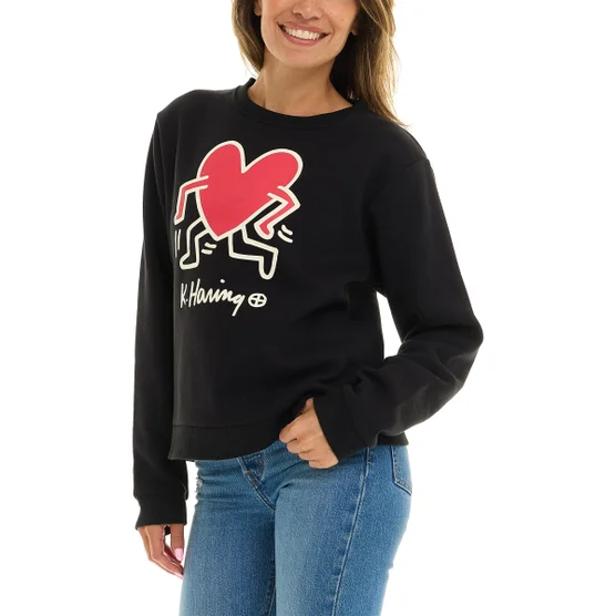 【預購】H041552 Keith Haring 女款圓領衛衣