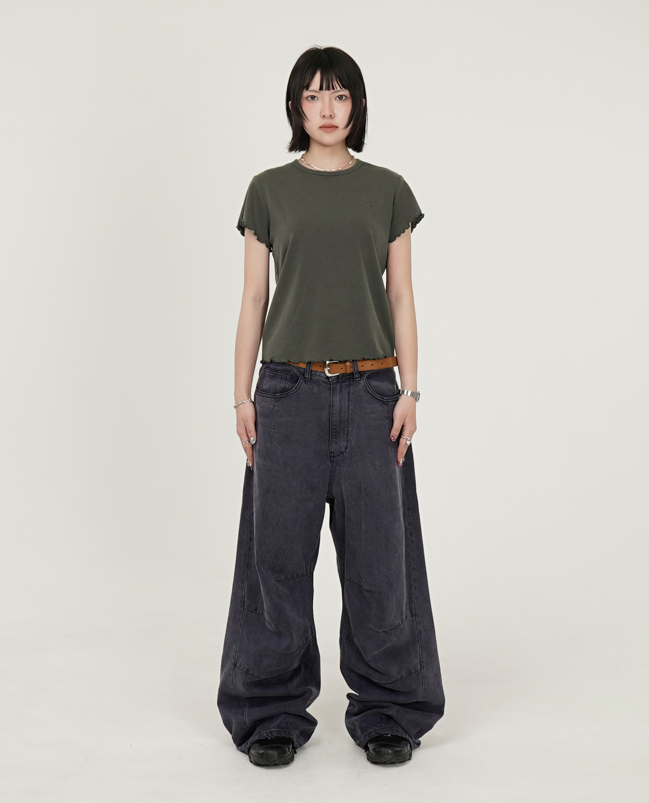 999HUMANITY ADVENTURE PLEATS DYED DENIM PANT - 26SS