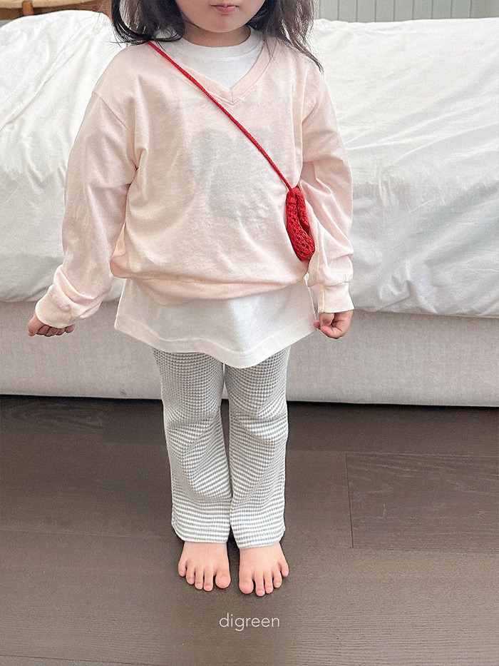 正韓夏Digreenkids 兩色細條紋小腳褲