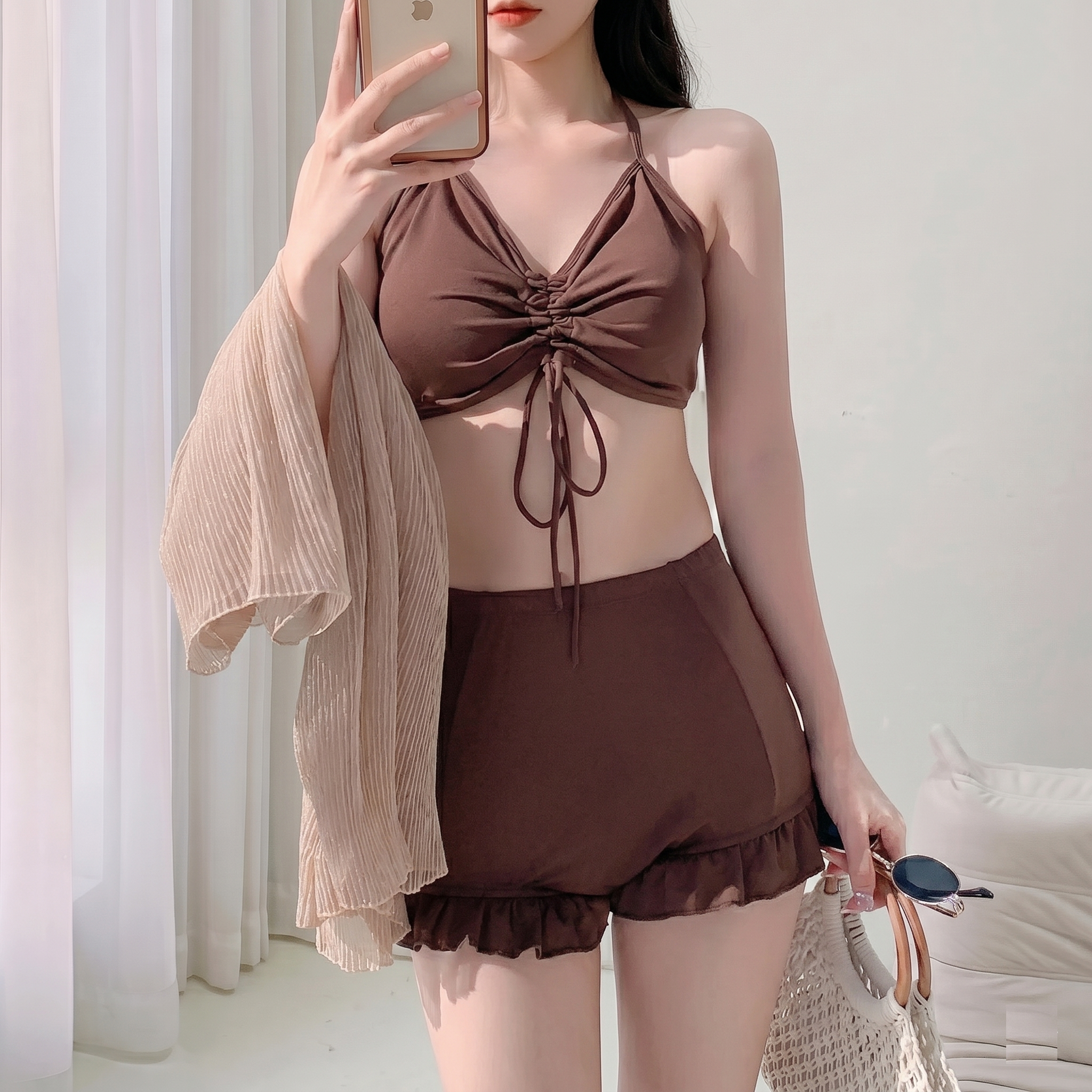 【夏日慶典】多色荷葉邊泳衣