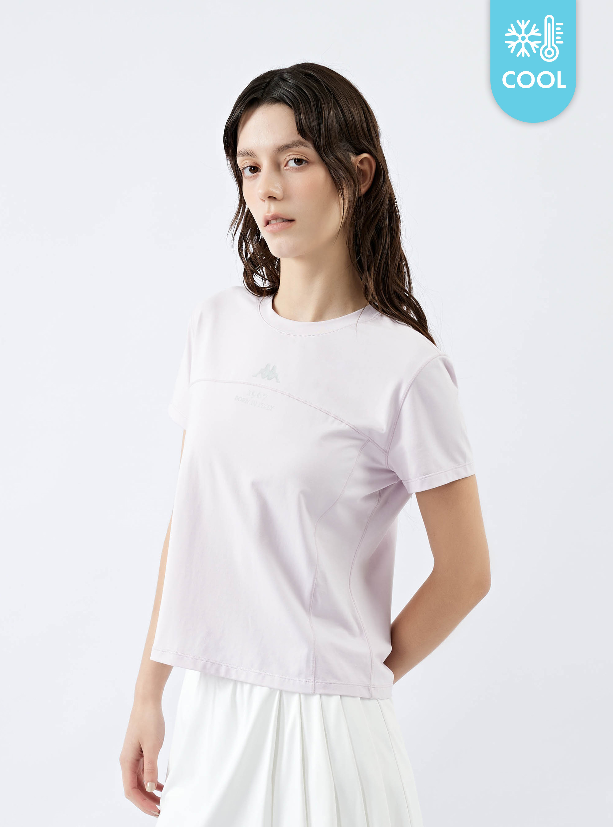 女款 涼感抗菌修身運動短T