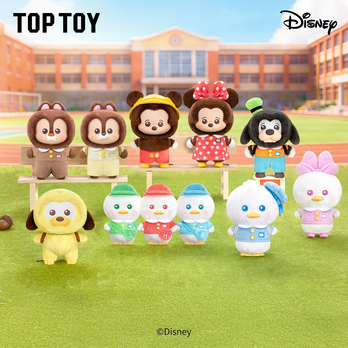 迪士尼米奇家族小小背包系列絨毛吊飾  [8入/中盒]