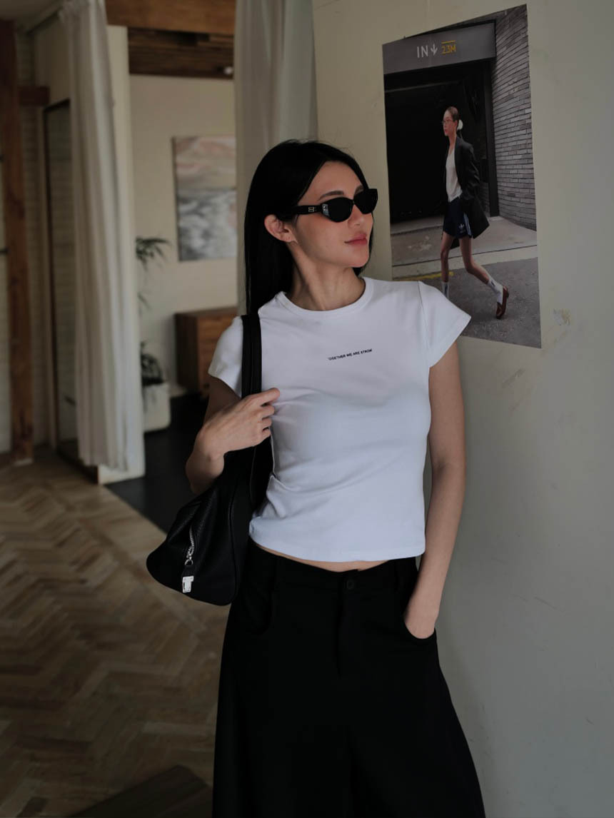 超修身小字母百搭上衣*3色