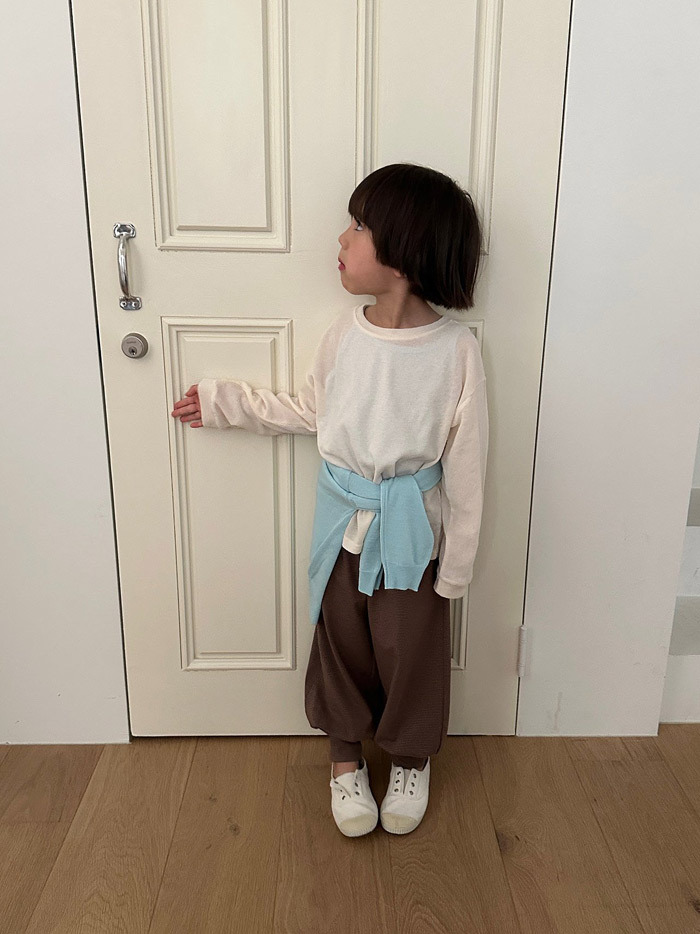 正韓夏Digreenkids 三色細條紋運動褲