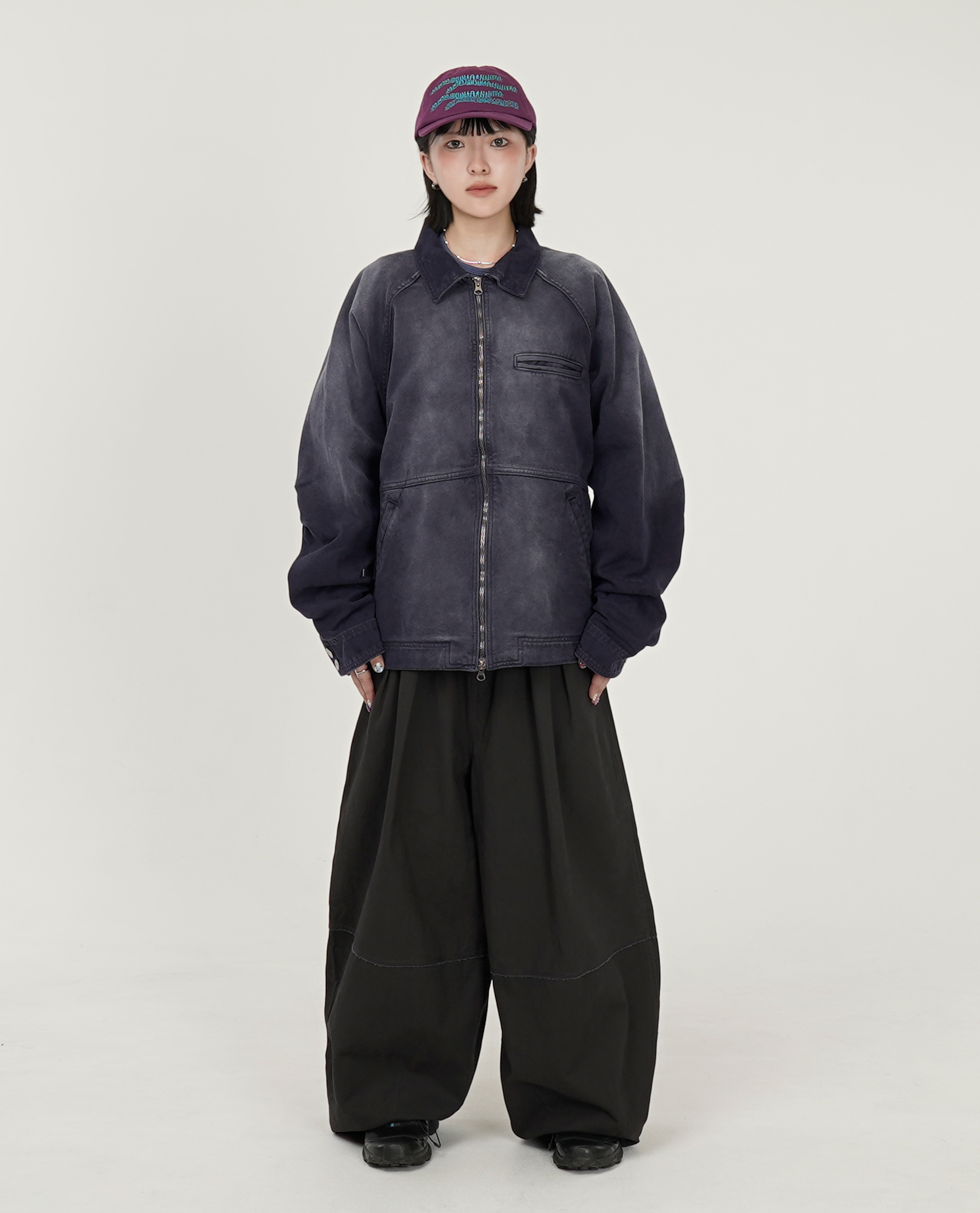 999HUMANITY WASHED CANVAS TRUCKER JACKET - 26SS