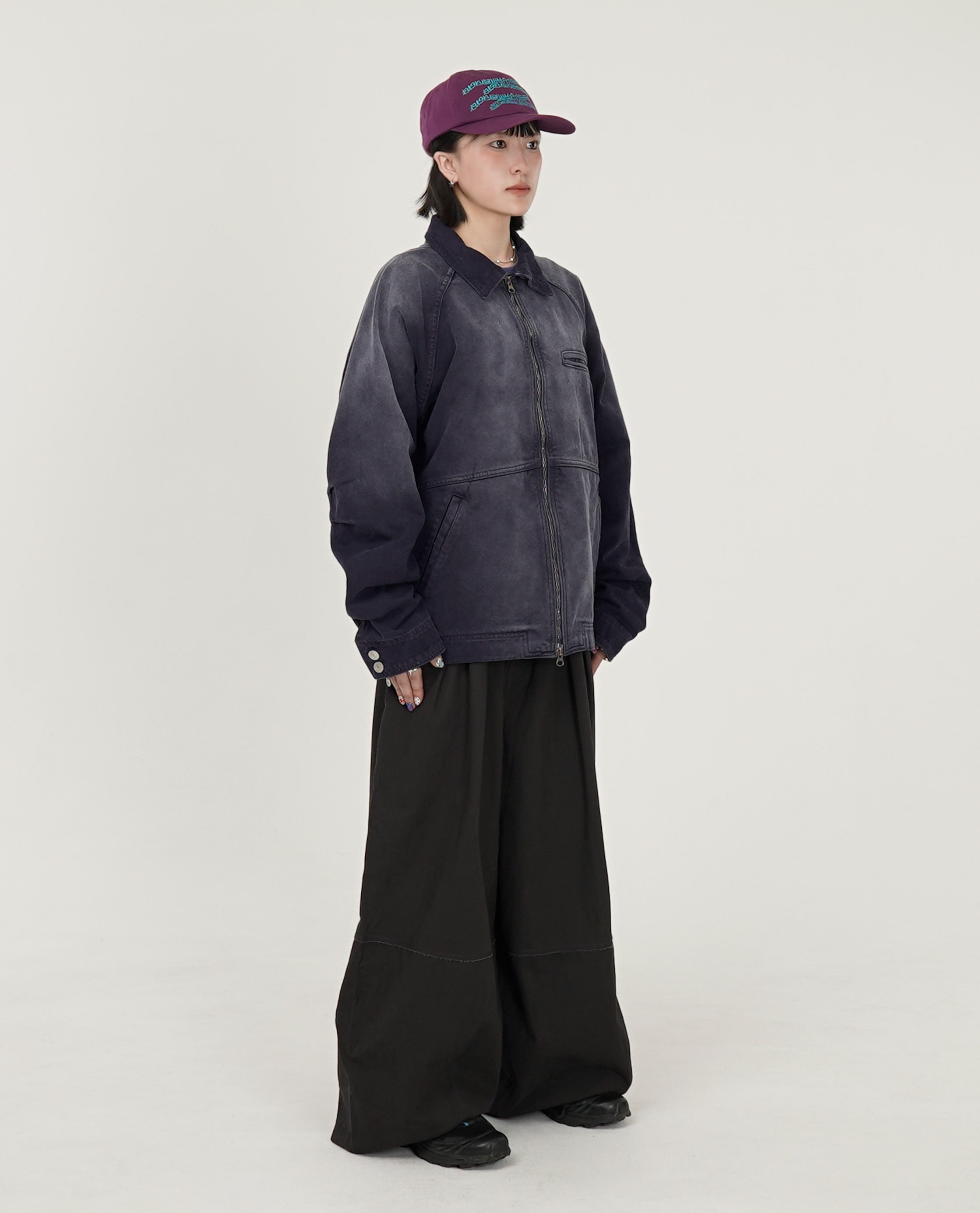 999HUMANITY WASHED CANVAS TRUCKER JACKET - 26SS