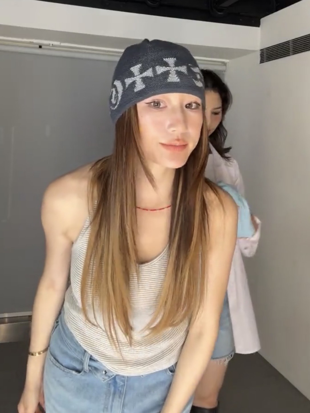 十字圖騰冷帽-藍