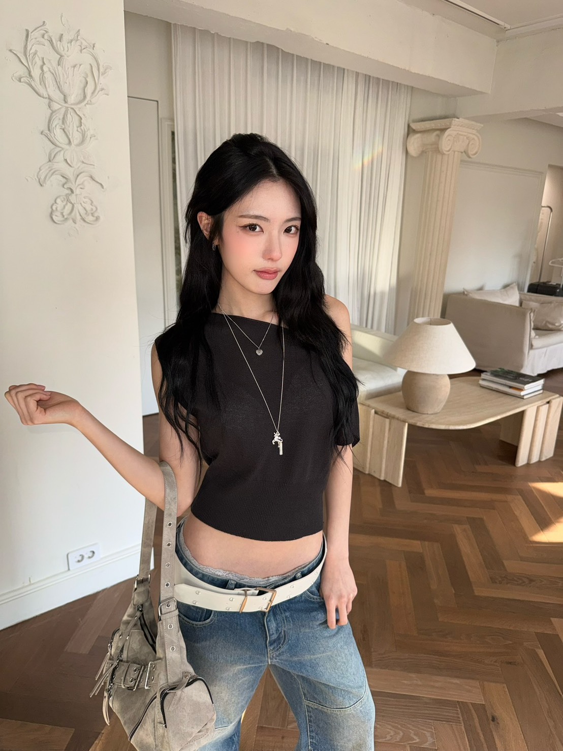 A17 Lee young 針織設計衫