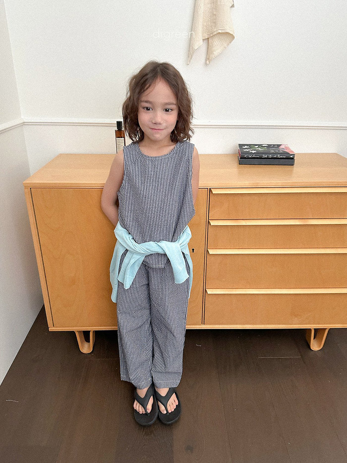 正韓夏Digreenkids 兩色無印直條直筒褲