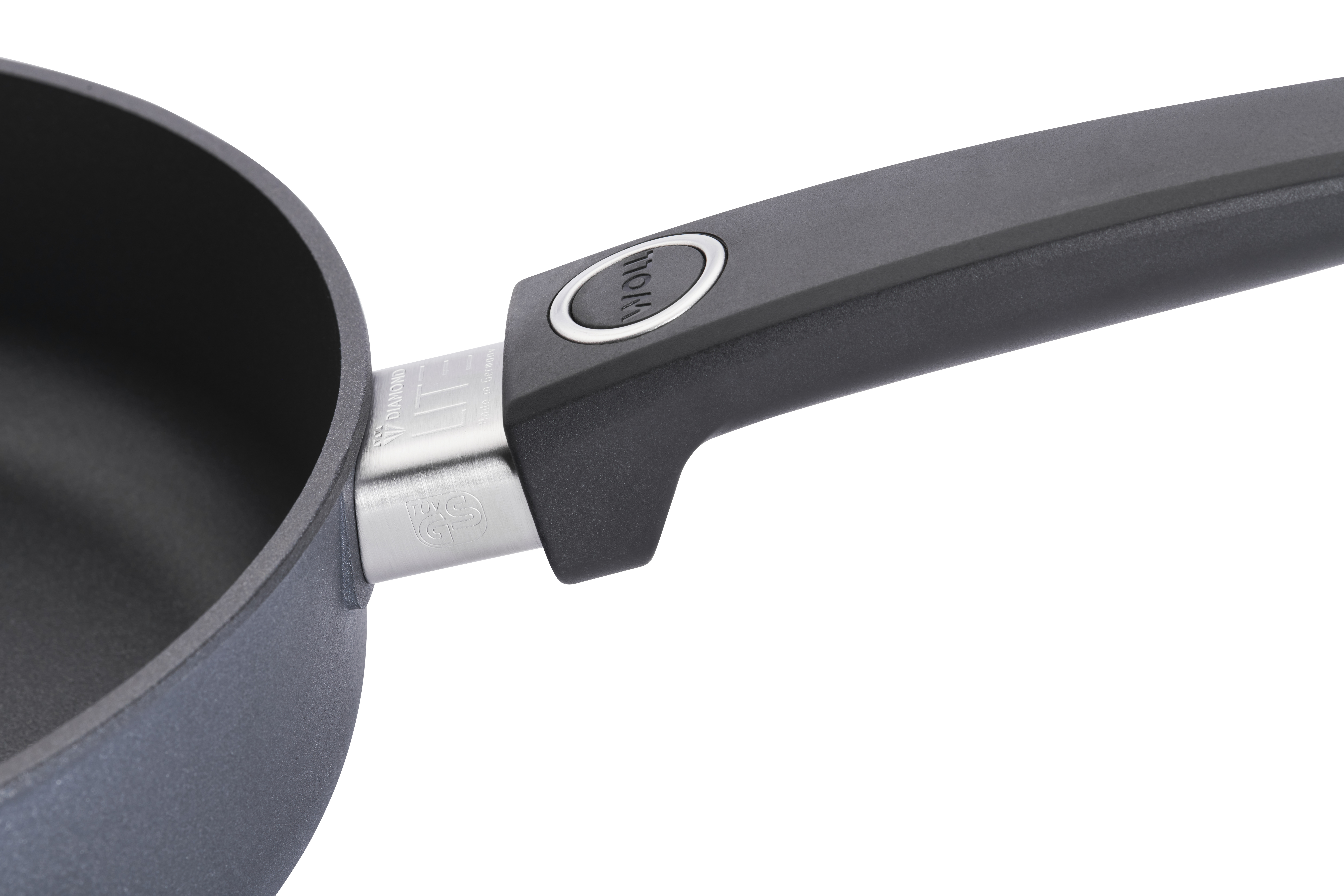 WOLL 輕．型鑽石系列 - 24cm 鑽石深煎鍋 (固定手柄｜明火限定｜連玻璃鍋蓋)