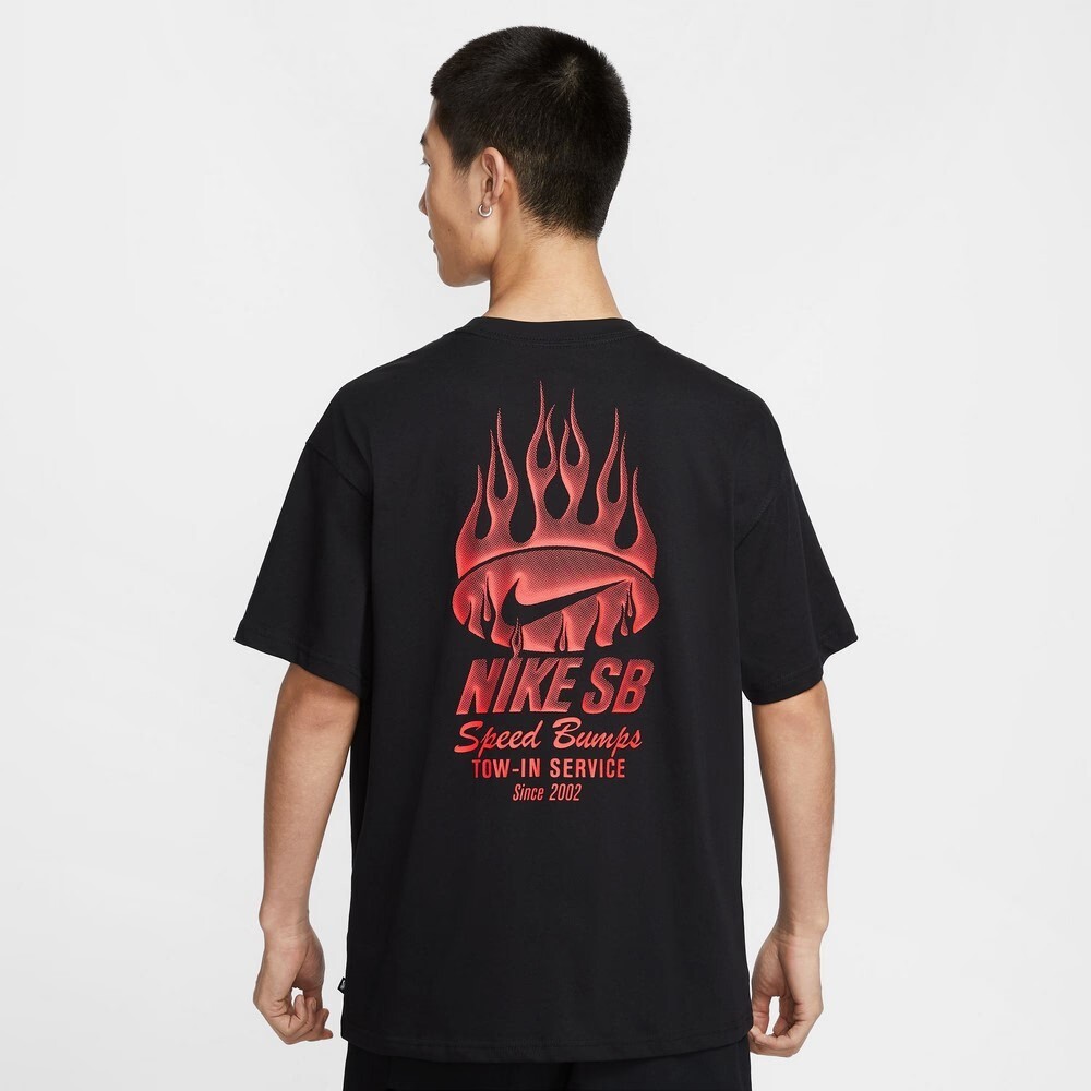 NIKE SB MAX90 TOW SKATE TEE 黑色 火焰LOGO HJ0821-010