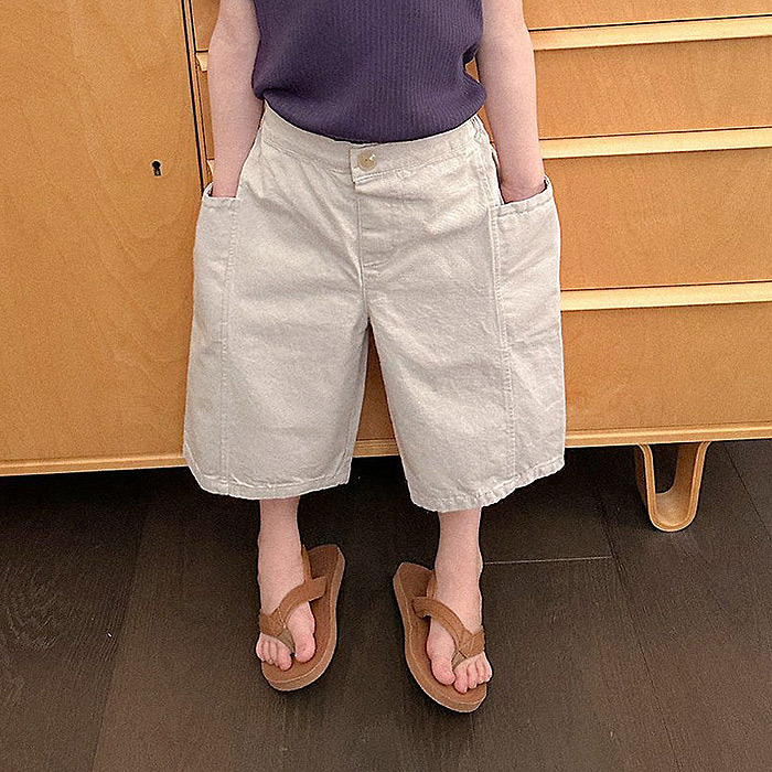 正韓夏Digreenkids 三色工裝七分褲