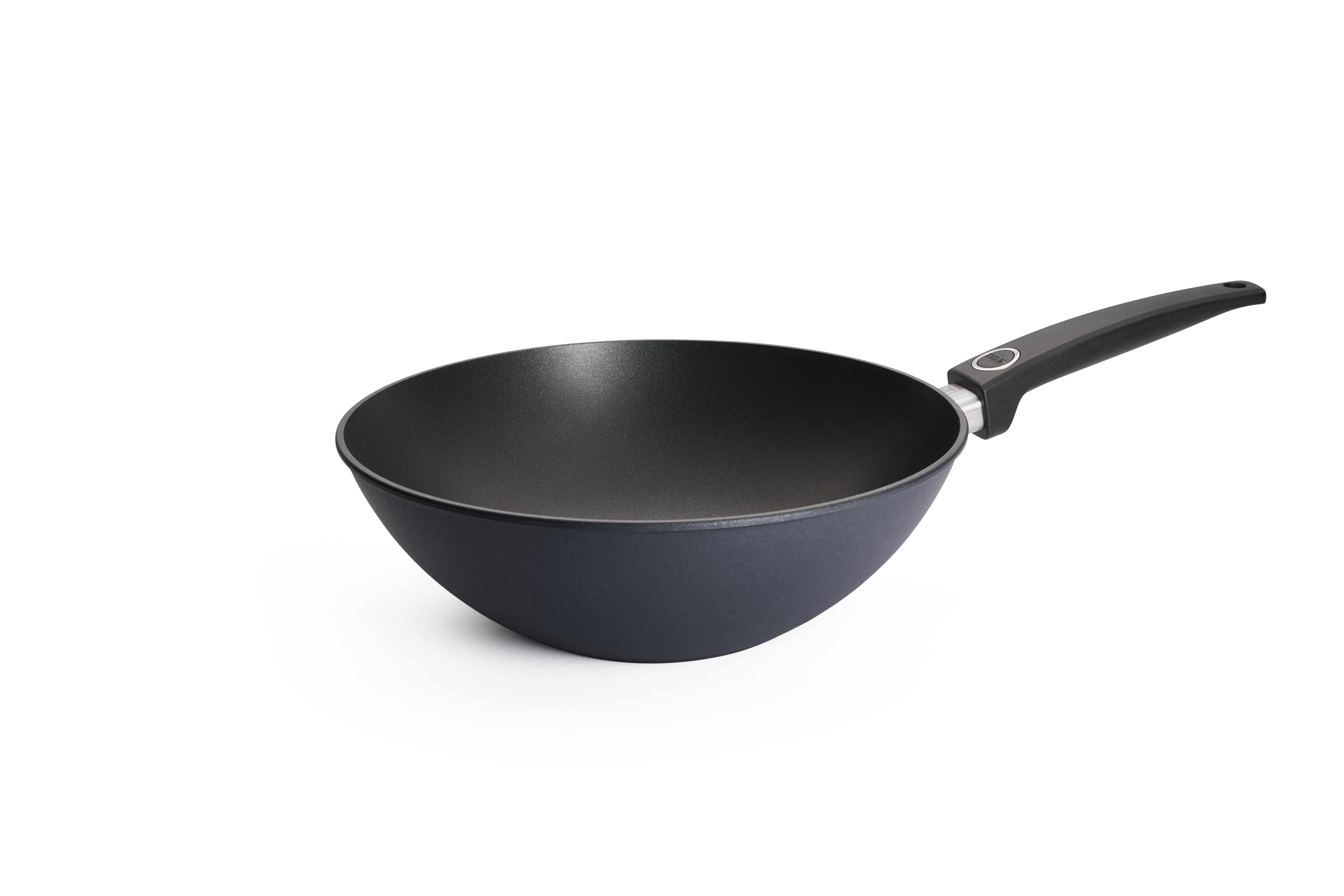 WOLL 輕．型鑽石系列 - 30cm 鑽石單柄中式鑊  (固定手柄｜明火限定｜連玻璃鍋蓋)