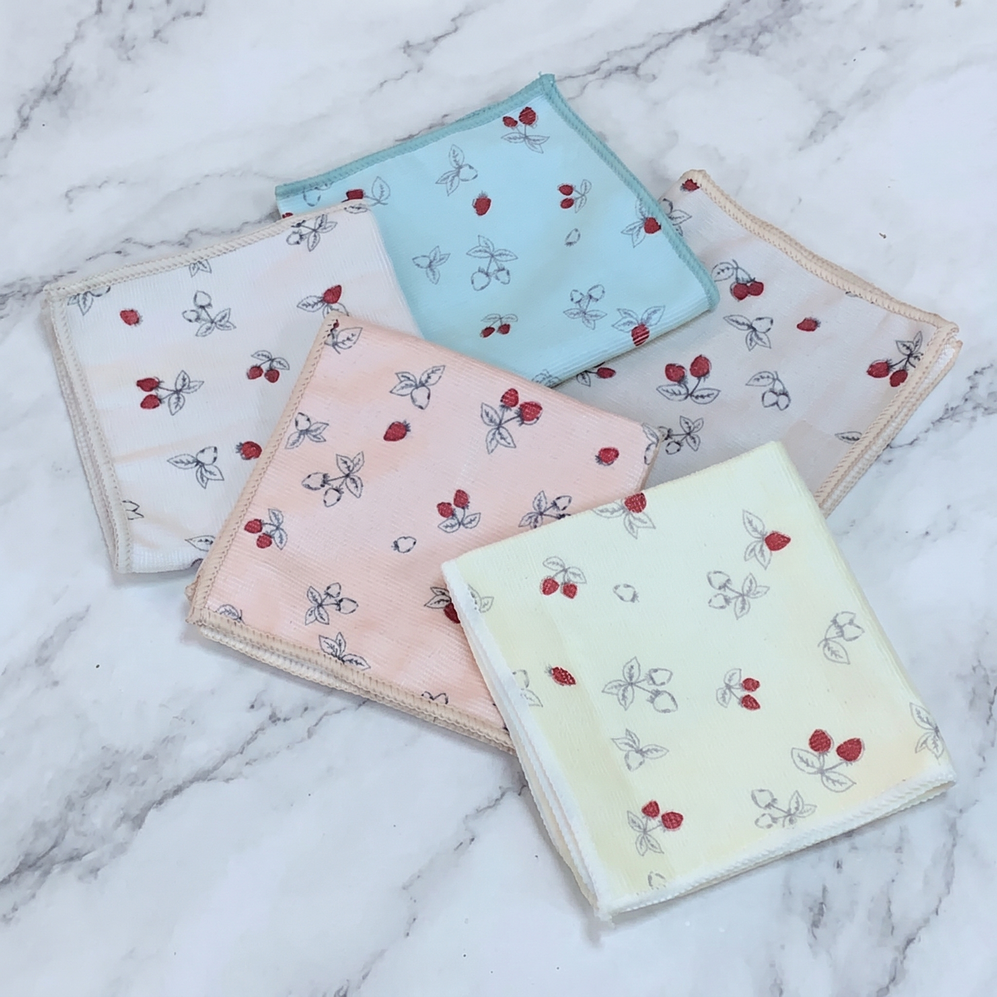 TP 碗盤擦拭巾/草莓 28x28cm 5入