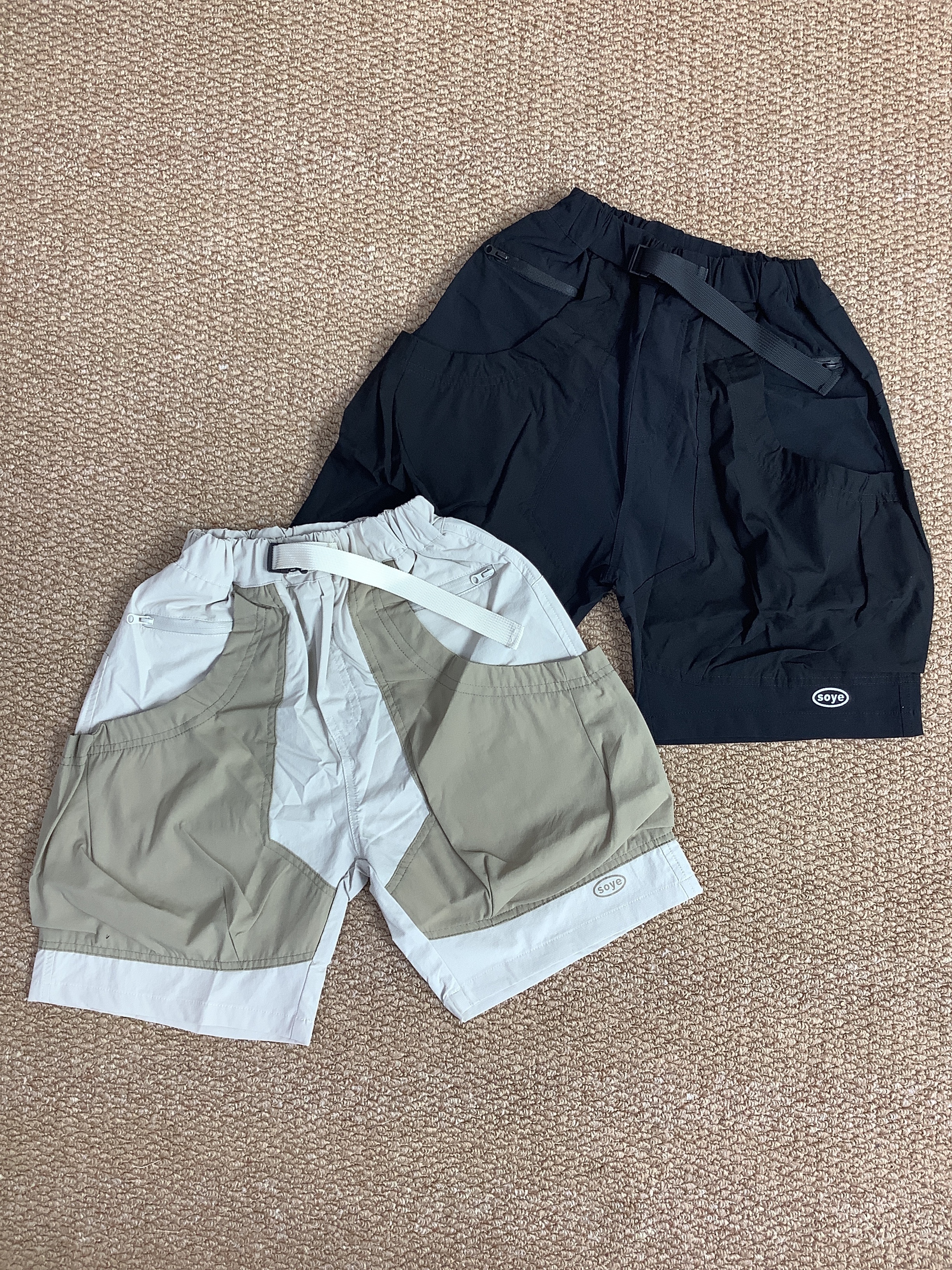 A04910設計師品牌腰扣造型工裝短褲