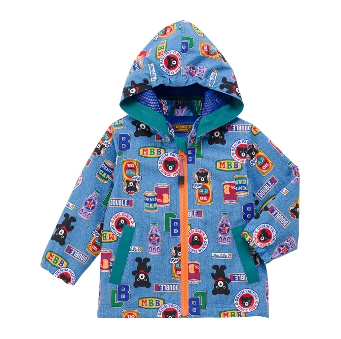 DOUBLE_B汽水瓶防風外套-藍色