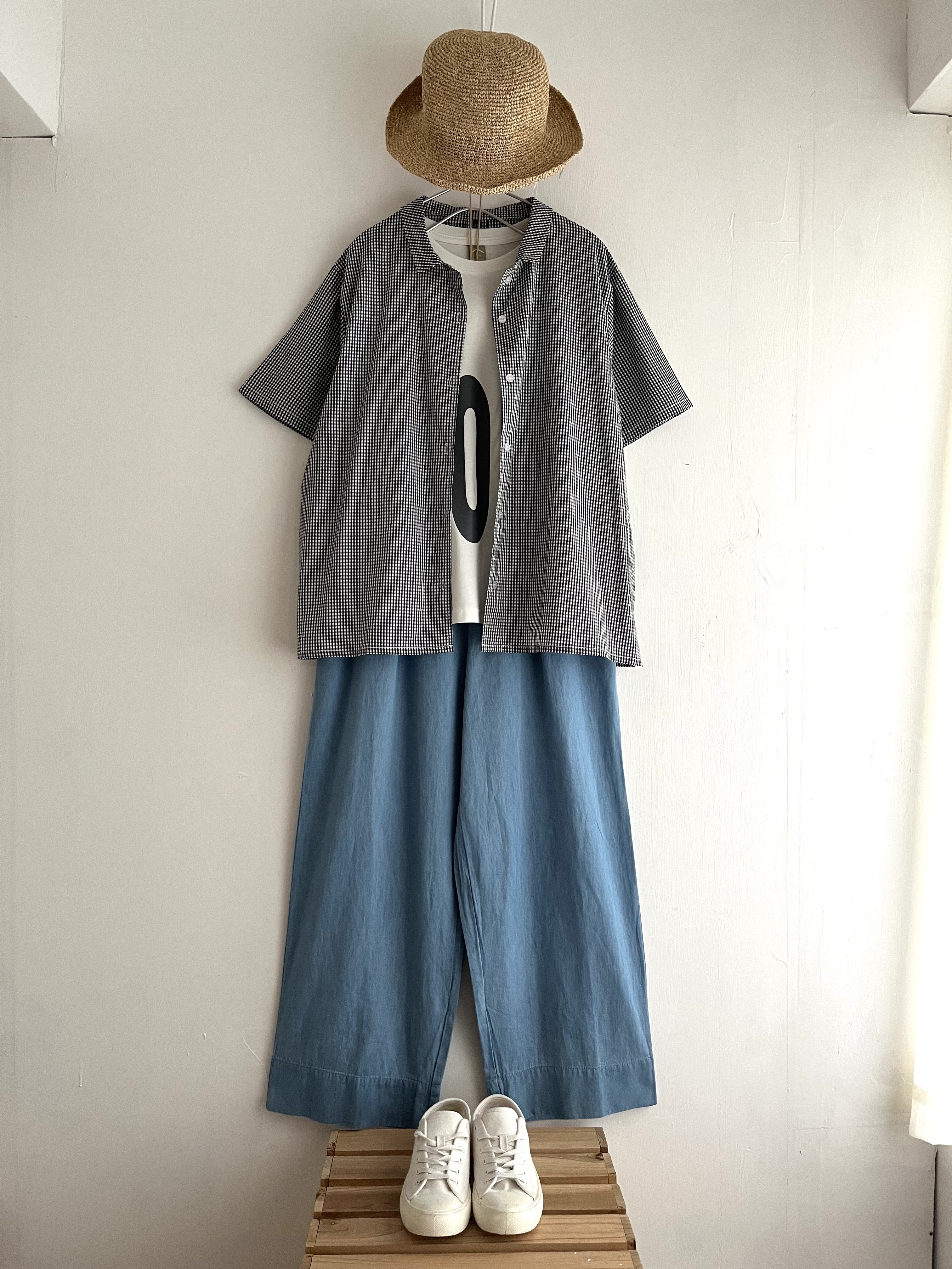 NORTHERN TRUCK黑白色格仔top