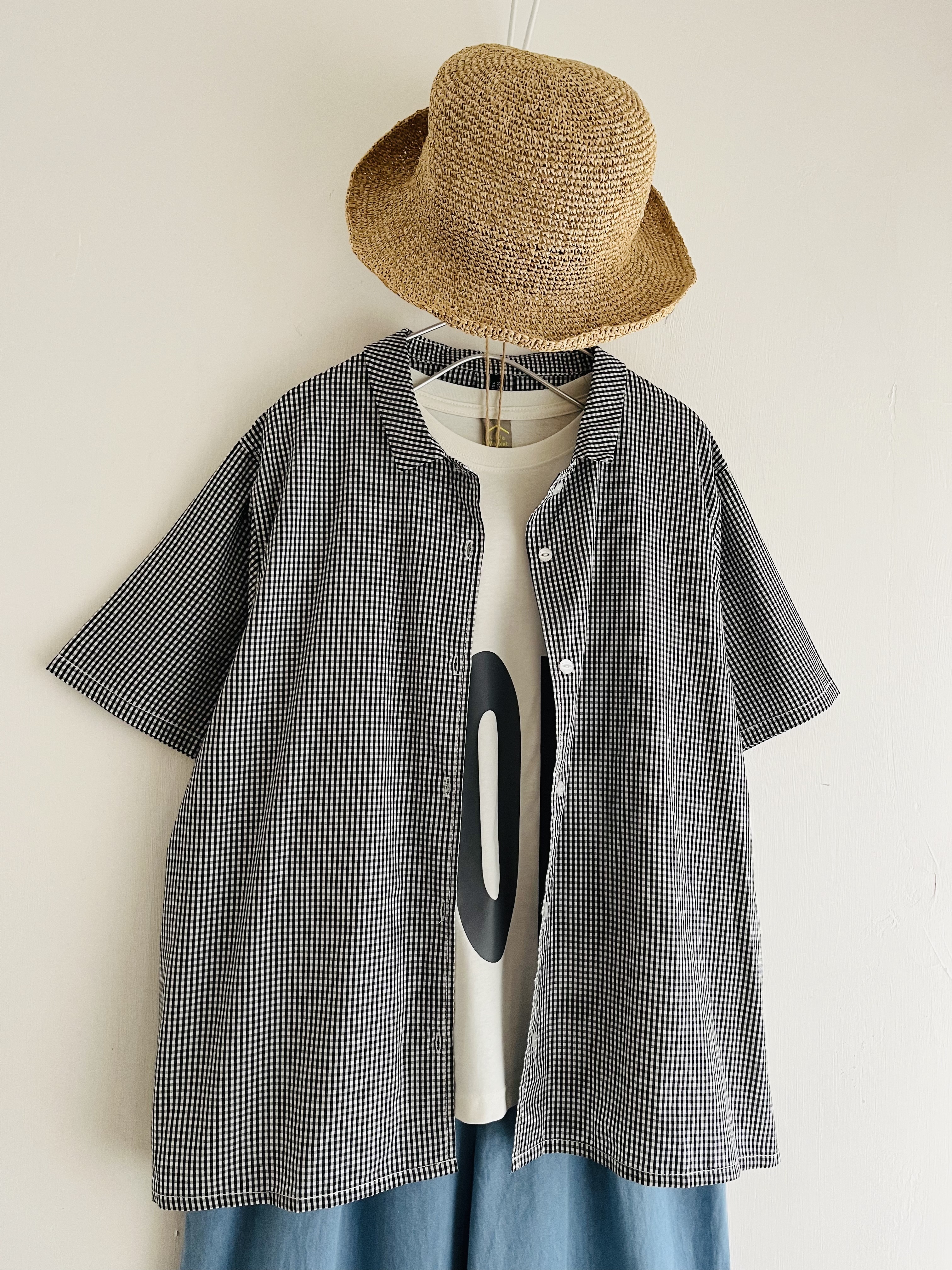 NORTHERN TRUCK黑白色格仔top