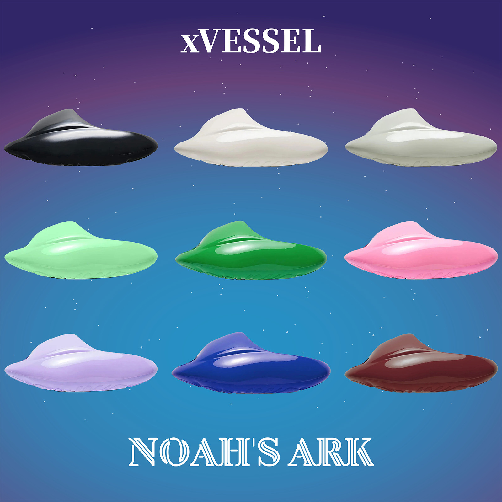 xVESSEL Noah's Ark 拖鞋 諾亞方舟 防水 麵包拖 流線 亮面 增高 未來感 外星人 懶人鞋 吳建豪 9色 S23X08