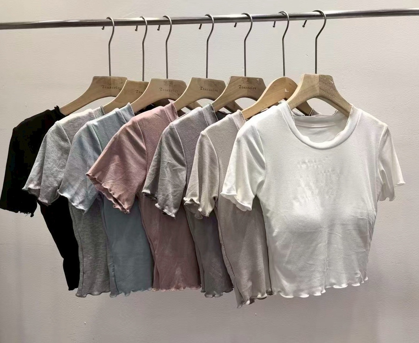 木耳捲邊罩杯棉質上衣