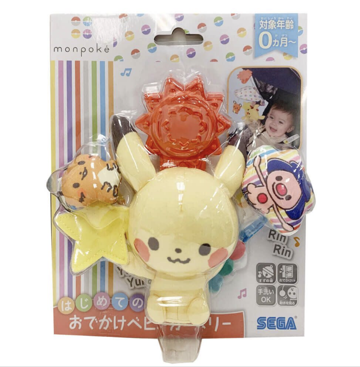 Monpoke 比卡超 布料嬰兒吊飾玩具
